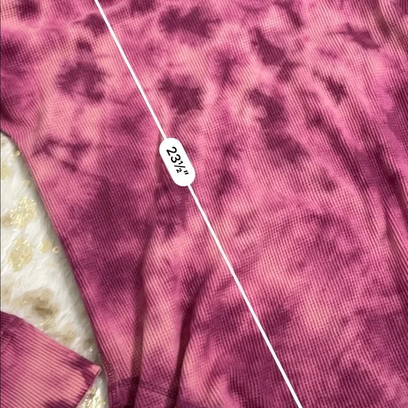 Maeve Anthropologie ainsley waffle knit tie dye turtleneck thermal top - Picture 5 of 5